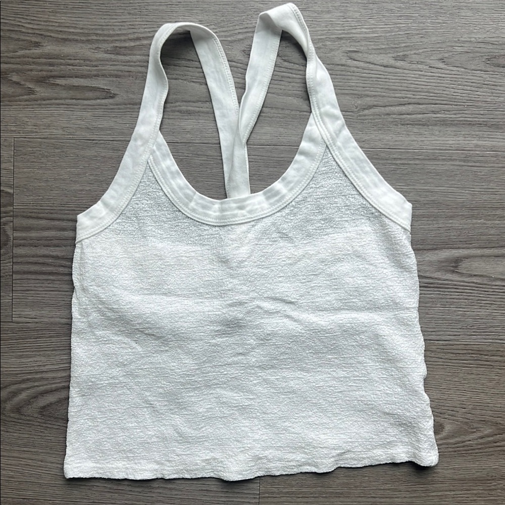 LACAUSA White Tank Top